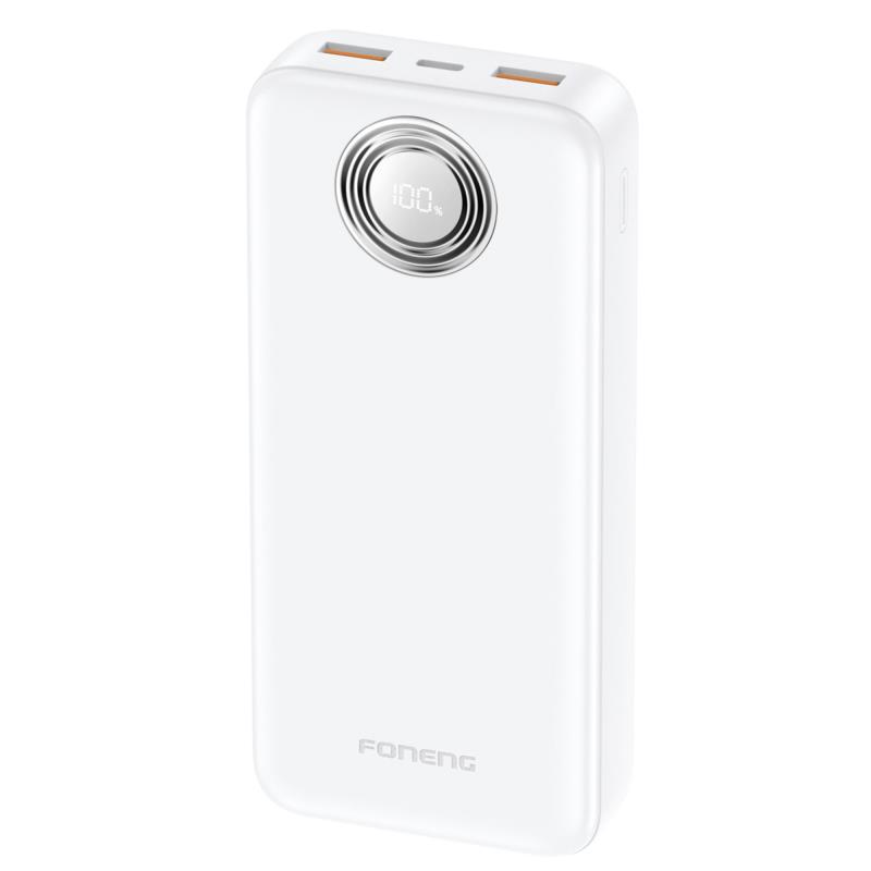 Φορτιστής Ανάγκης Foneng PX102 PD 22.5W 20000mAh με 2 Θύρες USB A & 1 Θύρα USB C Λευκό | Shopin.gr