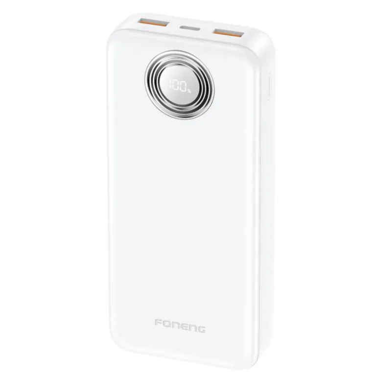 Φορτιστής Ανάγκης Foneng PX102 PD 22.5W 20000mAh με 2 Θύρες USB A & 1 Θύρα USB C Λευκό | Shopin.gr