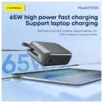 Φορτιστής Ανάγκης Foneng PX128 65W 30000mAh με 3 Θύρες Σκούρο Γκρι | Shopin.gr
