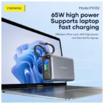 Φορτιστής Ανάγκης Foneng PX132 65W 20000mAh με 3 Θύρες & Έγχρωμη Οθόνη Σκούρο Γκρι | Shopin.gr