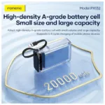 Φορτιστής Ανάγκης Foneng PX132 65W 20000mAh με 3 Θύρες & Έγχρωμη Οθόνη Ασημί | Shopin.gr