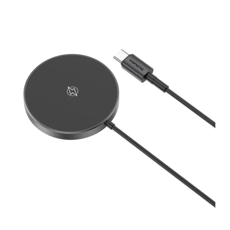 Ασύρματη Βάση Φόρτισης Μαγνητική Mini Foneng W03 15W με Stand & Καλώδιο 1m Μαύρο | Shopin.gr
