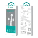 Hands Free Stereo Devia EM048 Earpods USB C με Χειριστήριο & Μικρόφωνο Smart Λευκό | Shopin.gr