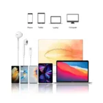 Hands Free Stereo Devia EM048 Earpods USB C με Χειριστήριο & Μικρόφωνο Smart Λευκό | Shopin.gr