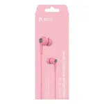 Hands Free Stereo Devia EM018 3.5mm Kintone Ροζ | Shopin.gr