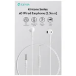 Hands Free Stereo A3 Devia EM108 3.5mm Kintone Λευκό | Shopin.gr
