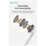 Hands Free Stereo A3 Devia EM109 USB C Kintone Λευκό | Shopin.gr