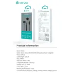 Hands Free Stereo Devia EM113 M2 Metal USB C Smart Ασημί | Shopin.gr