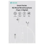 Hands Free Stereo Devia EM113 M2 Metal USB C Smart Ασημί | Shopin.gr