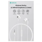 Hands Free Stereo Devia EM106 A2 3.5mm Kintone Λευκό | Shopin.gr