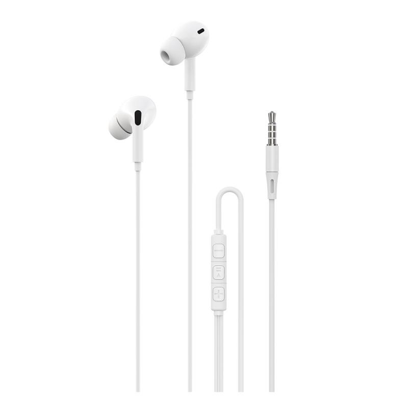 Hands Free Stereo Devia EM106 A2 3.5mm Kintone Λευκό | Shopin.gr