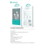 Hands Free Stereo A3 Devia EM102 iP Kintone Λευκό | Shopin.gr
