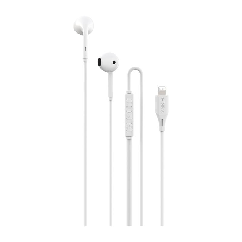 Hands Free Stereo A3 Devia EM102 iP Kintone Λευκό | Shopin.gr