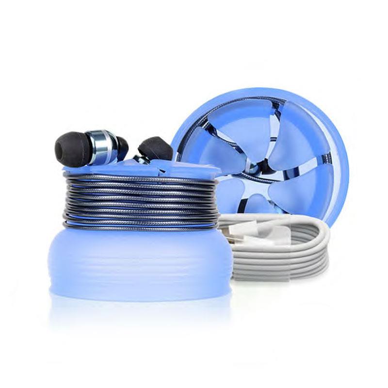 Silicone Case di The Nest για Hands Free ή Καλώδια Μπλε | Shopin.gr