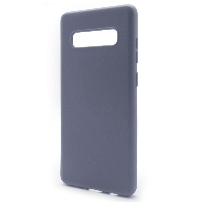 Θήκη Liquid Silicon inos Samsung G973F Galaxy S10 L-Cover Γκρι-Μπλε | Shopin.gr