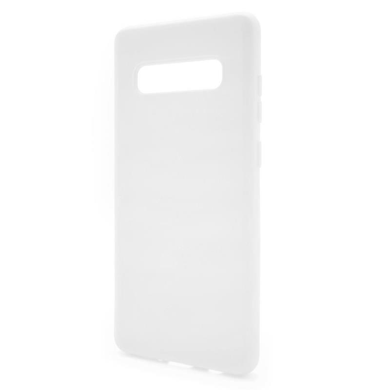 Θήκη Liquid Silicon inos Samsung G975F Galaxy S10 Plus L-Cover Λευκό | Shopin.gr