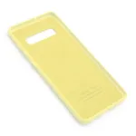 Θήκη Liquid Silicon inos Samsung G975F Galaxy S10 Plus L-Cover Κίτρινο | Shopin.gr