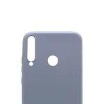 Θήκη Liquid Silicon inos Huawei P40 Lite E L-Cover Γκρι-Μπλε | Shopin.gr