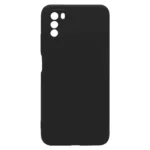 Θήκη Liquid Silicon inos Xiaomi Poco M3 L-Cover Μαύρο | Shopin.gr