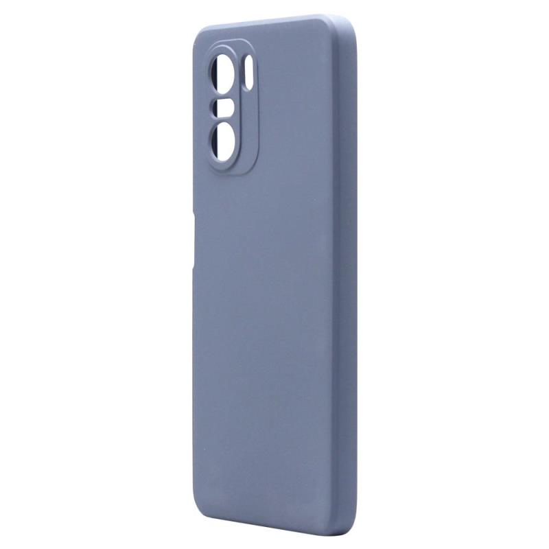 Θήκη Liquid Silicon inos Xiaomi Poco F3/ Mi 11i L-Cover Γκρι-Μπλε | Shopin.gr