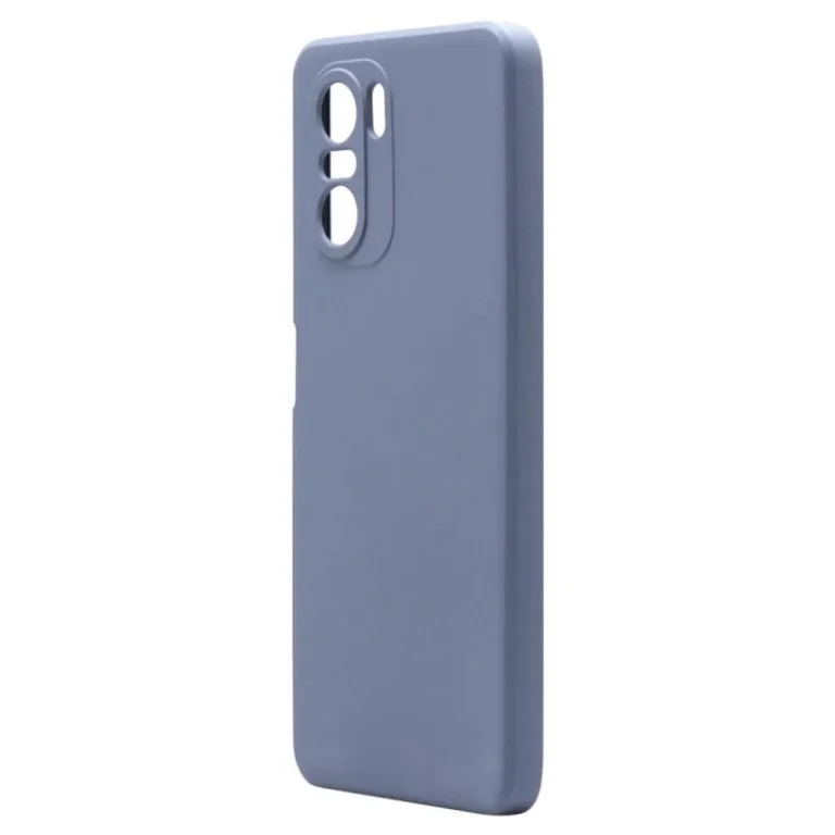 Θήκη Liquid Silicon inos Xiaomi Poco F3/ Mi 11i L-Cover Γκρι-Μπλε | Shopin.gr