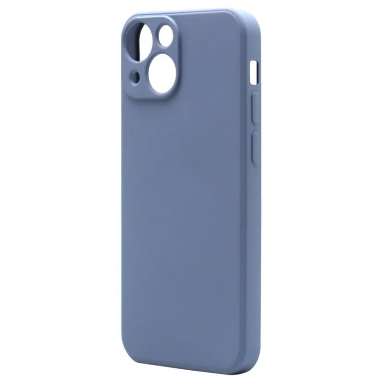 Θήκη Liquid Silicon inos Apple iPhone 13 mini L-Cover Γκρι-Μπλε | Shopin.gr