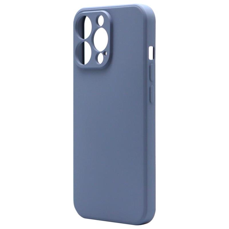 Θήκη Liquid Silicon inos Apple iPhone 13 Pro Max L-Cover Γκρι-Μπλε | Shopin.gr