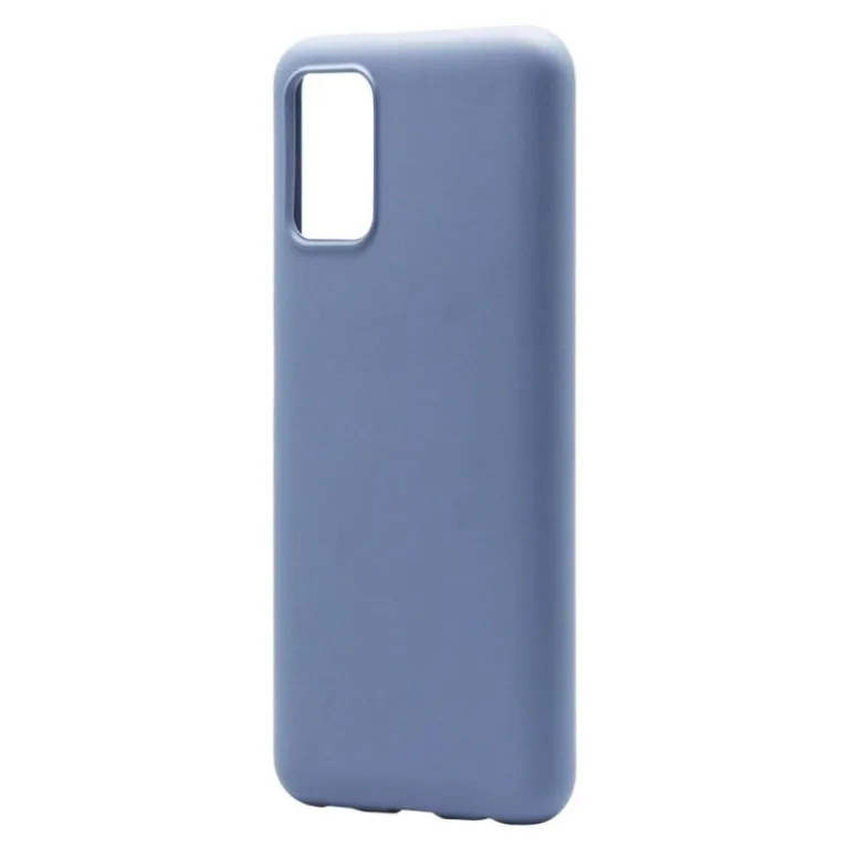 Θήκη Liquid Silicon inos Samsung A037F Galaxy A03s L-Cover Γκρι-Μπλε | Shopin.gr