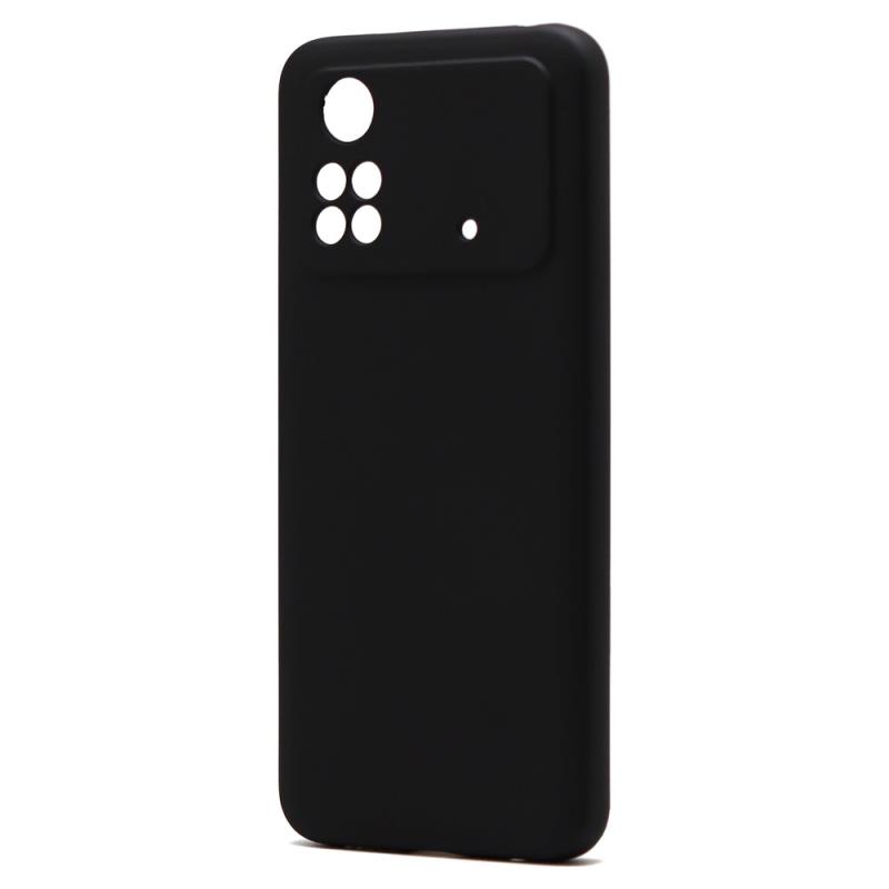 Θήκη Liquid Silicon inos Xiaomi Poco M4 Pro L-Cover Μαύρο | Shopin.gr
