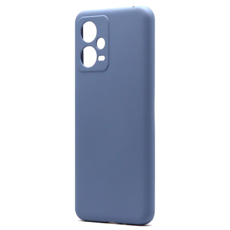 Θήκη Liquid Silicon inos Xiaomi Poco X5 5G/ Redmi Note 12 5G L-Cover Γκρι-Μπλε | Shopin.gr