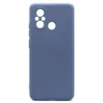 Θήκη Liquid Silicon inos Xiaomi Redmi 12C L-Cover Ματ Γκρι-Μπλε | Shopin.gr