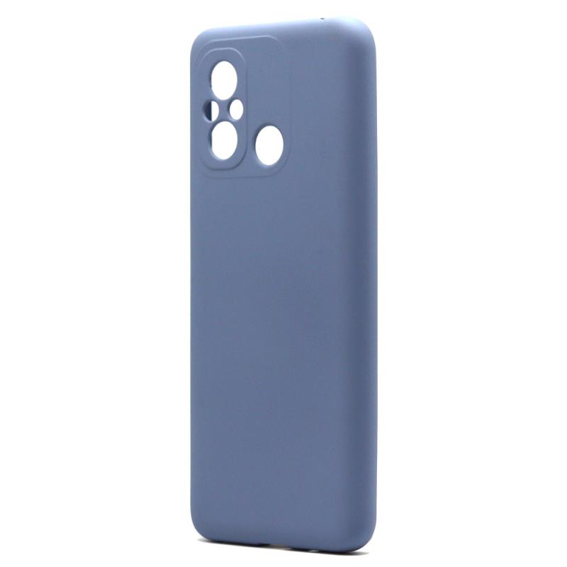 Θήκη Liquid Silicon inos Xiaomi Redmi 12C L-Cover Ματ Γκρι-Μπλε | Shopin.gr