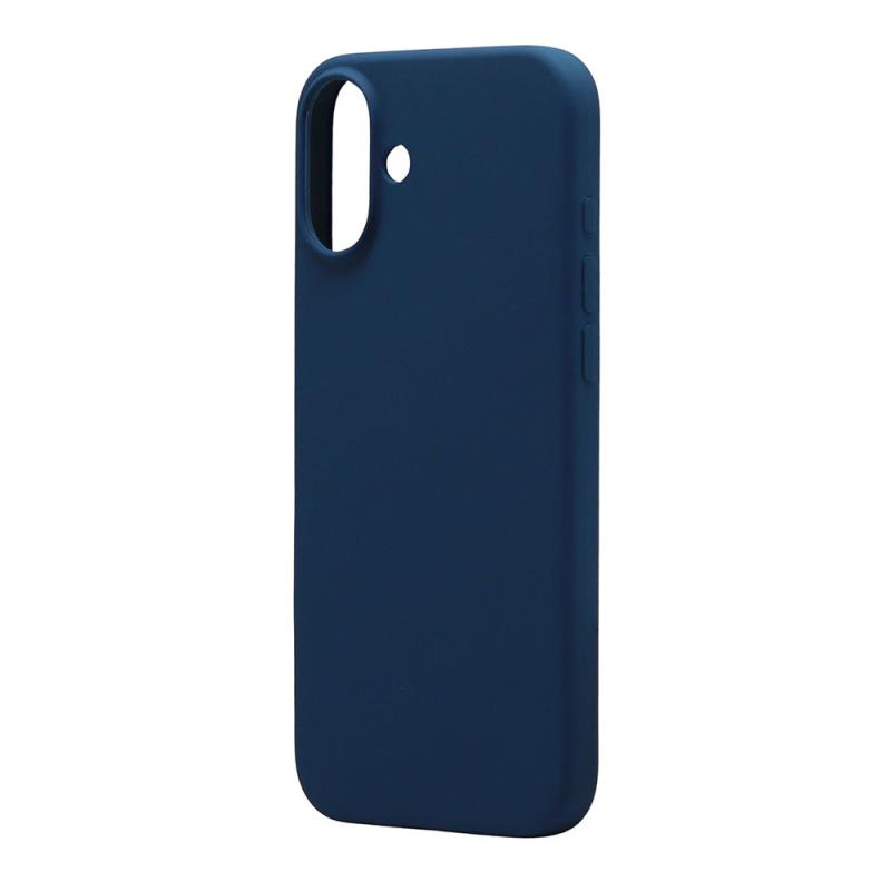 Θήκη Liquid Silicon inos Apple iPhone 16 5G Velvet Σκούρο Μπλε | Shopin.gr