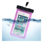 Waterproof Θήκη inos για Smartphones έως 6.7" Διάφανο-Ροζ | Shopin.gr