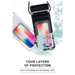 Waterproof Θήκη Devia EL158 Strong για Smartphones έως 6.9" Ασημί | Shopin.gr