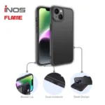 Θήκη TPU & PC inos Apple iPhone 15 Pro Max Flame Μαύρο | Shopin.gr