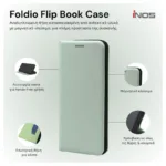 Θήκη Flip Book inos Samsung A175 Galaxy A17/ A176 Galaxy A17 5G Foldio Φυστικί | Shopin.gr