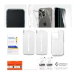 Θήκη TPU Spigen Liquid Crystal (1 τεμ.) & Tempered Glass TR Slim (2 τεμ.) Apple iPhone 14 Pro Crystal Pack Διάφανο | Shopin.gr