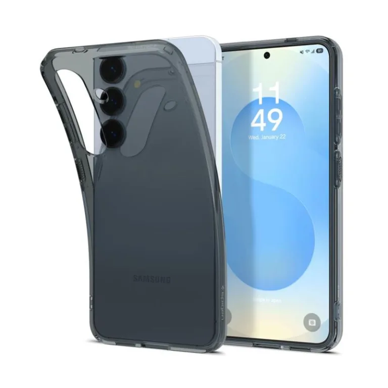 Θήκη TPU Spigen Liquid Crystal Samsung Galaxy S25 5G Διάφανο-Γκρι | Shopin.gr