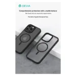 Θήκη TPU & PC Shock Proof Devia Magnetic Apple iPhone 16 Pro Pino Μαύρο | Shopin.gr