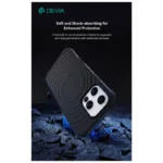 Θήκη TPU Shock Proof Devia Magnetic Apple iPhone 16 Pro Max Ripple Μαύρο | Shopin.gr