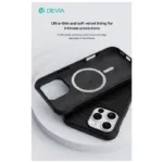 Θήκη TPU Shock Proof Devia Magnetic Apple iPhone 16 Pro Ripple Μαύρο | Shopin.gr