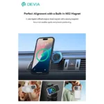 Θήκη TPU Shock Proof Devia Magnetic Apple iPhone 16 Pro Ripple Μαύρο | Shopin.gr