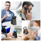 Θήκη Δερμάτινη Dux Ducis Rafi Mag 3 σε 1 MagSafe RFID Blocker Apple iPhone 15 Pro με Stand Μαύρο | Shopin.gr