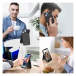 Θήκη Δερμάτινη Dux Ducis Rafi Mag 3 σε 1 MagSafe RFID Blocker Apple iPhone 15 με Stand Μαύρο | Shopin.gr