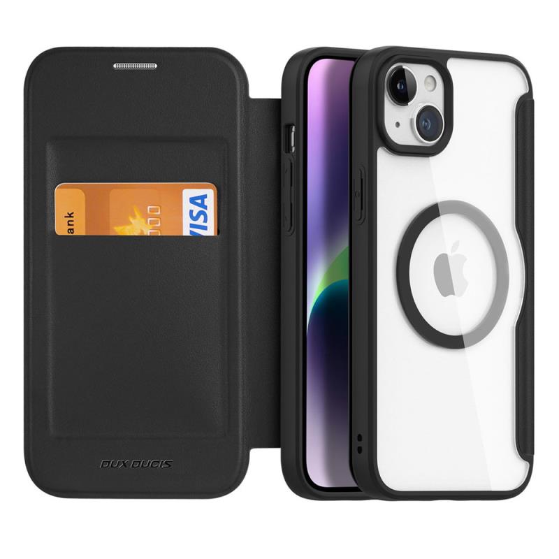Θήκη Flip Dux Ducis Skin X Pro Wallet Apple iPhone 15 Plus Μαύρο | Shopin.gr