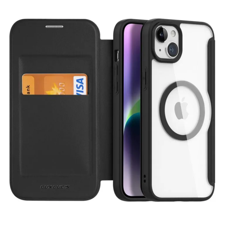 Θήκη Flip Dux Ducis Skin X Pro Wallet Apple iPhone 15 Plus Μαύρο | Shopin.gr