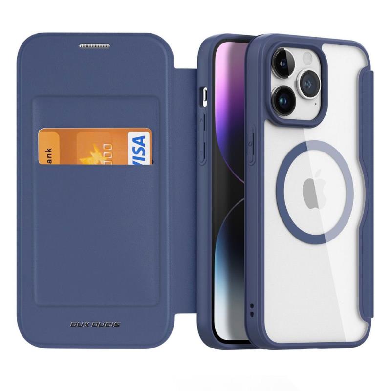 Θήκη Flip Dux Ducis Skin X Pro Wallet Apple iPhone 15 Pro Max Μπλε | Shopin.gr