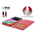 Θήκη Δερμάτινη Dux Ducis Hivo RFID Wallet Apple iPhone 15 Plus Κόκκινο | Shopin.gr
