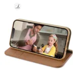 Θήκη Δερμάτινη Dux Ducis Hivo RFID Wallet Apple iPhone 15 Pro Καφέ | Shopin.gr